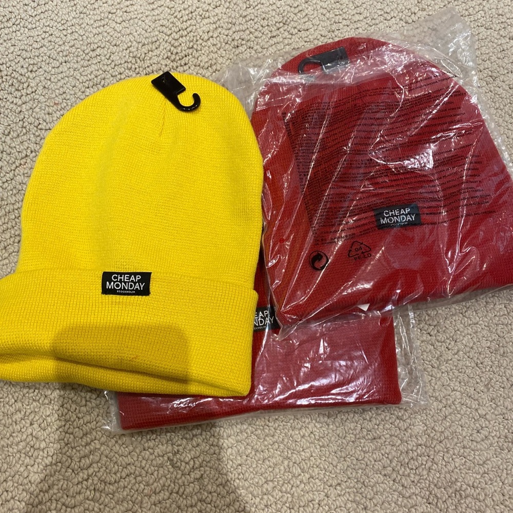 Red and Yellow Beanies